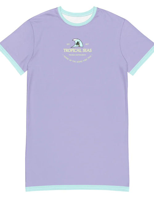 Load image into Gallery viewer, Women&#39;s Tropical Seas T-shirt dress
