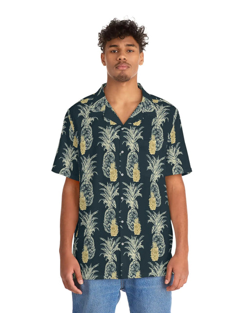 Load image into Gallery viewer, Men&#39;s Vintage Pineapple Hawaiian Shirt
