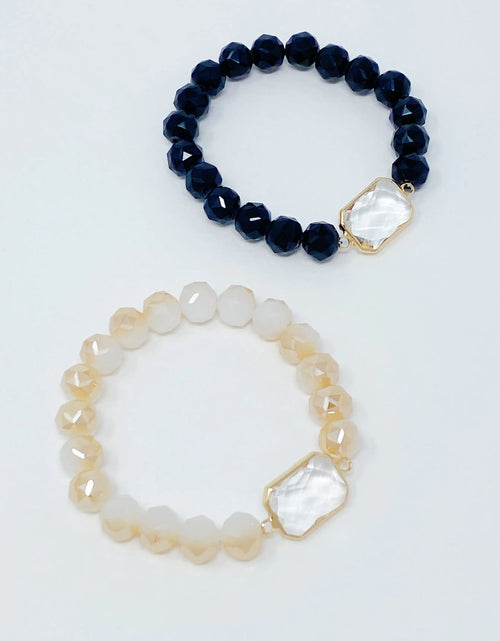Load image into Gallery viewer, Diamond Cut Beads Stretch Bracelet
