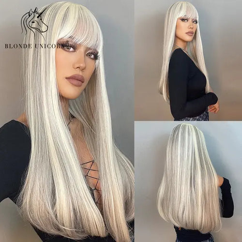 Load image into Gallery viewer, Synthetic Long Brown Wig
