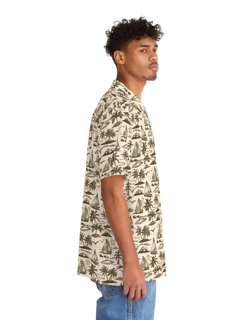 Load image into Gallery viewer, Men&#39;s Vintage Sailor Hawaiian Shirt
