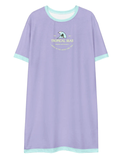 Load image into Gallery viewer, Women&#39;s Tropical Seas T-shirt dress

