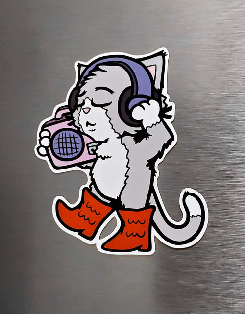 Load image into Gallery viewer, Boots and Cats Magnet
