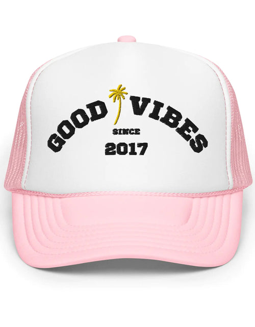 Load image into Gallery viewer, Beachy Good Vibes Foam Trucker Hat
