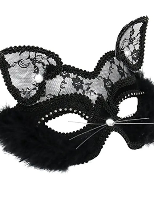 Load image into Gallery viewer, Lace Cats Eye Mask
