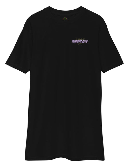 Load image into Gallery viewer, Men&#39;s Premium Tropical Neon Ride Shark T-shirt
