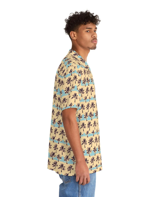 Load image into Gallery viewer, Men&#39;s Tropical Sunset Hawaiian Shirt
