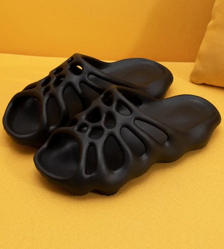 Cut Out Platform Slippers