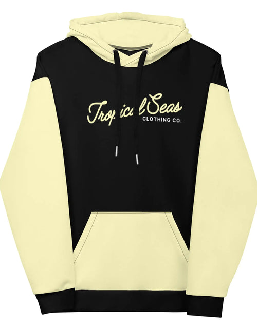 Load image into Gallery viewer, Cream Yellow Two-Tone Tropical Seas Hoodie

