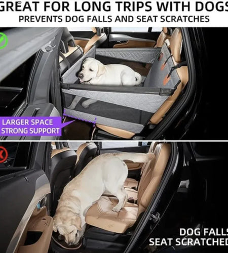 Waterproof & Dirt-Resistant Dog Bed for Car Travel