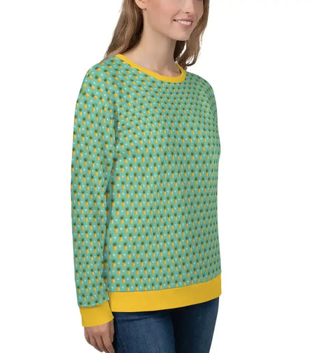 Women's Tropical Pineapple Print Sweatshirt