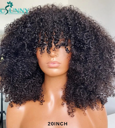 Curly Wig With Bangs