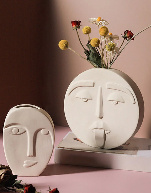Load image into Gallery viewer, Human Face Expression Plant Pots
