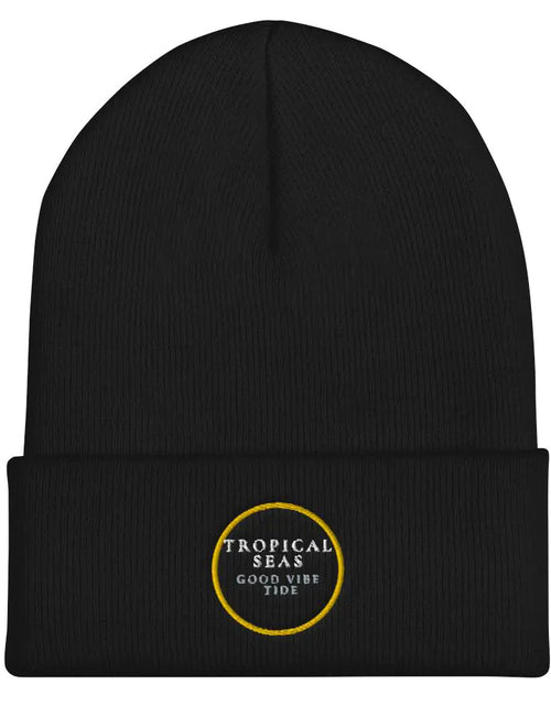 Load image into Gallery viewer, Tropical Seas Cuffed Beanie

