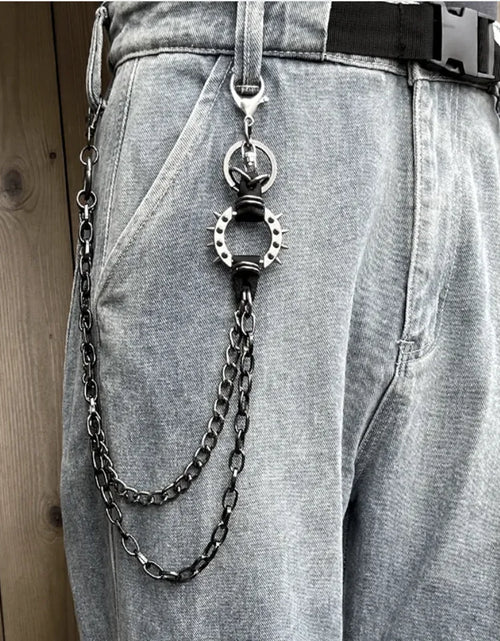 Load image into Gallery viewer, Trendy High Street Alloy Chain Waist Belt – Cool Rock Fashion Accessory
