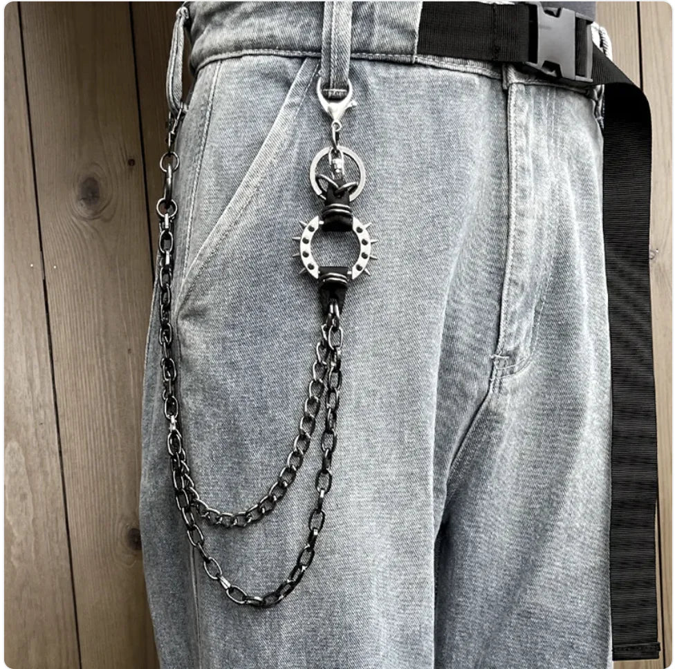 Trendy High Street Alloy Chain Waist Belt – Cool Rock Fashion Accessory