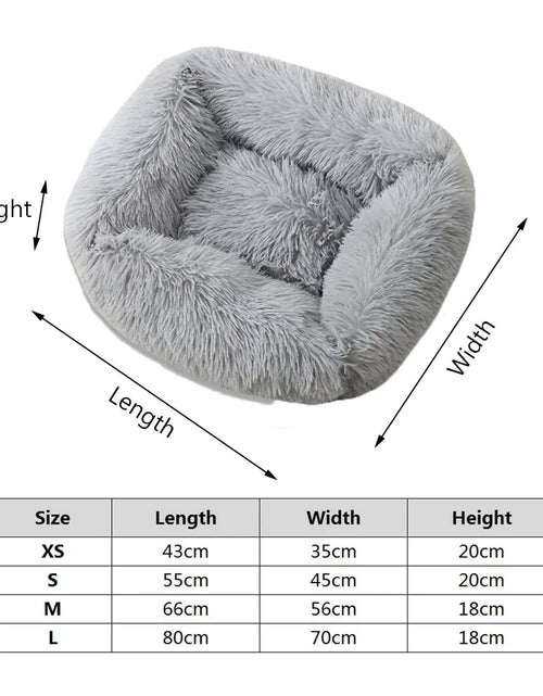 Load image into Gallery viewer, Plush Square Cat Bed: Warm Winter Pet Nest for Small Dogs and Cats
