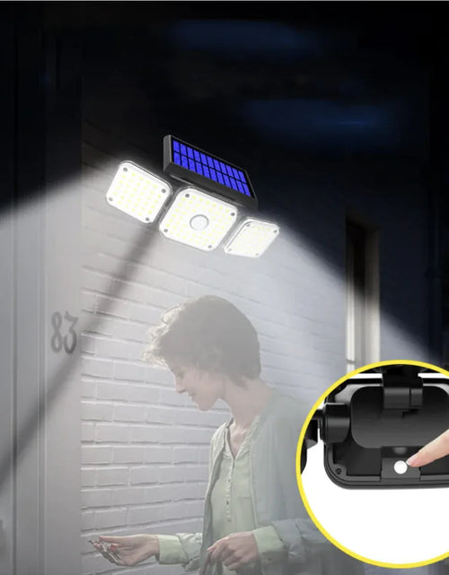 Load image into Gallery viewer, New Solar Wall Lamp Three Ends Outdoor Waterproof Human Induction
