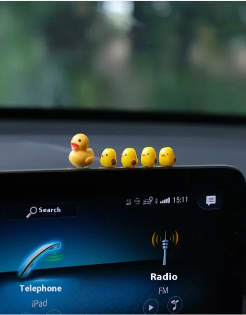 Load image into Gallery viewer, Quack Joy Mini Yellow Duck Car Dashboard Ornament
