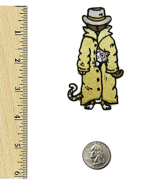 Load image into Gallery viewer, Trench Coat Cats Patch
