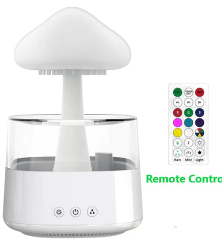 Ultrasonic Atomizing Cloud And Rain Humidifier Wood Grain Seven Color Light Aromatherapy Machine