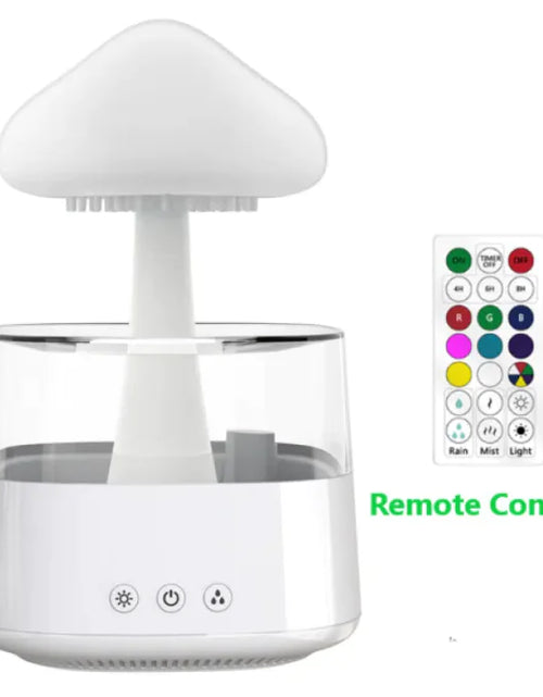 Load image into Gallery viewer, Ultrasonic Atomizing Cloud And Rain Humidifier Wood Grain Seven Color Light Aromatherapy Machine
