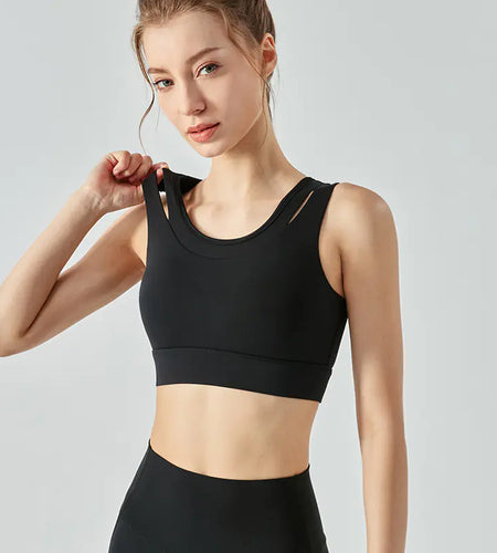 Fake two cut-out sports underwear