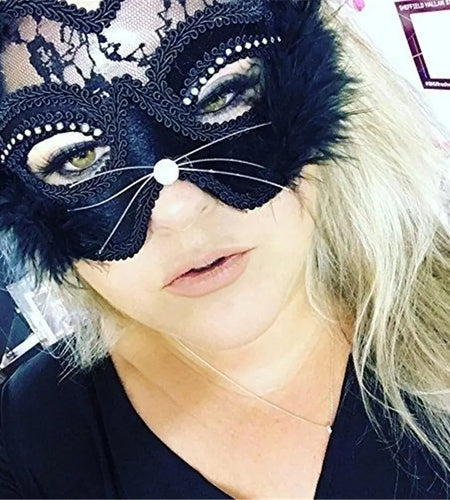 Lace Cats Eye Mask