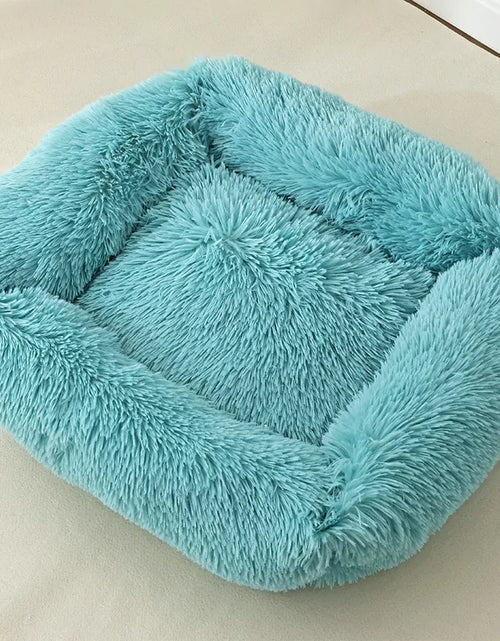 Load image into Gallery viewer, Plush Square Cat Bed: Warm Winter Pet Nest for Small Dogs and Cats
