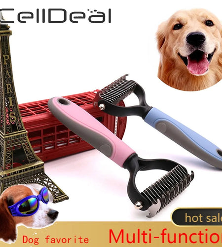Precise Hair Removal Comb: Dematting and Deshedding Grooming Tool for Dogs and Cats