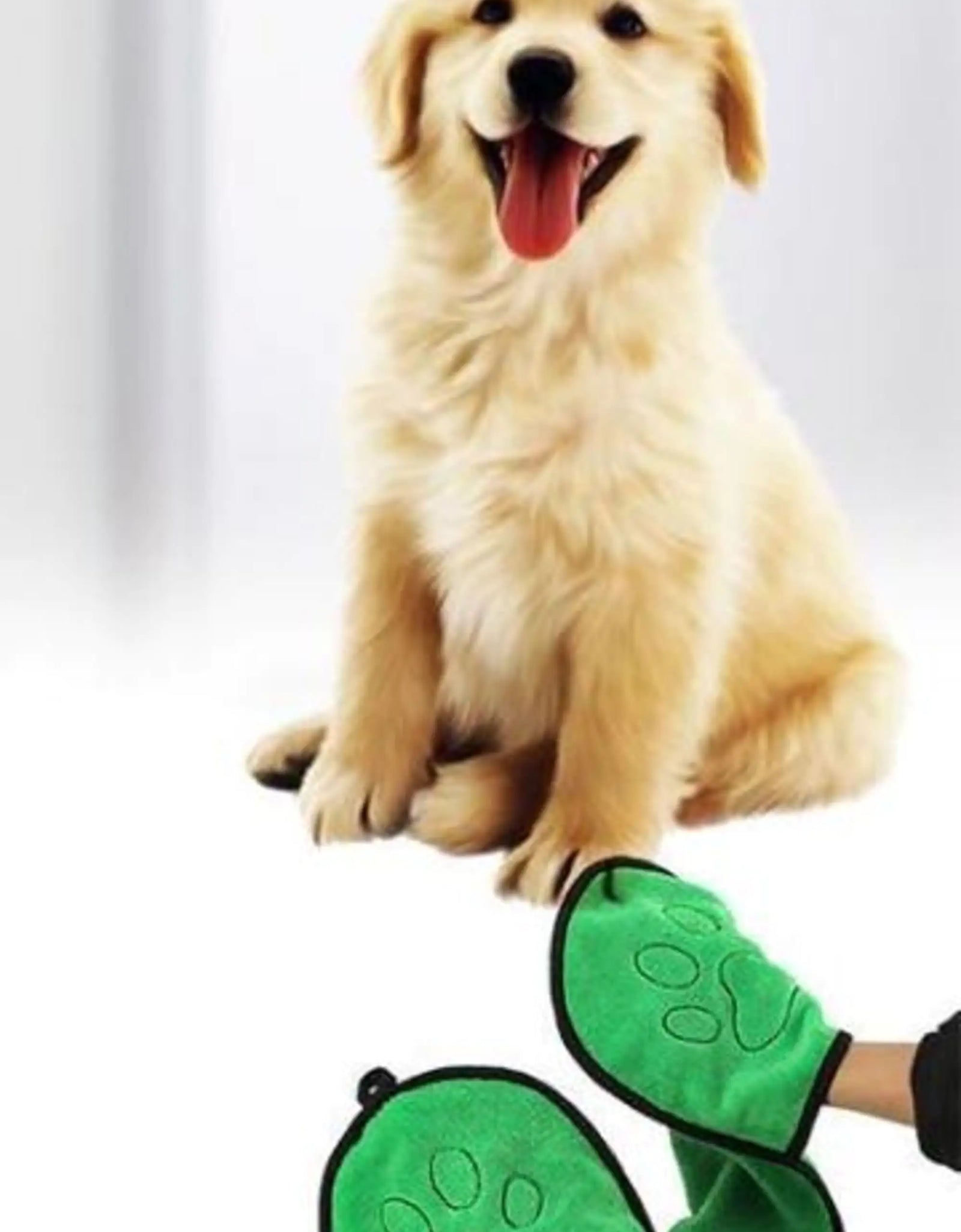 BeNat Pets. Dog Bath Towel Double Drop Pocket Design