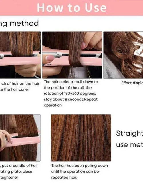 Load image into Gallery viewer, Portable USB Hair Stylish Flat Iron
