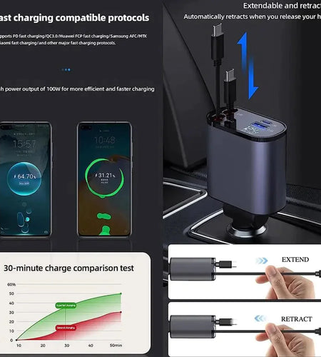 Retractable Car Charger