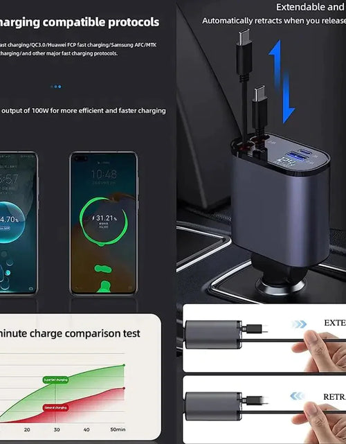 Load image into Gallery viewer, Retractable Car Charger
