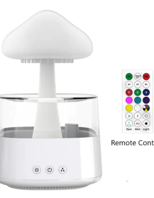 Load image into Gallery viewer, Ultrasonic Atomizing Cloud And Rain Humidifier Wood Grain Seven Color Light Aromatherapy Machine
