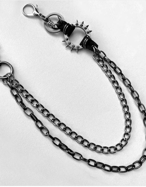 Load image into Gallery viewer, Trendy High Street Alloy Chain Waist Belt – Cool Rock Fashion Accessory
