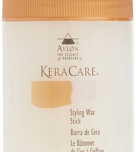 KeraCare Hair Wax Stick - 2.6 ounce - Castor Seed Oil - for Flyaways and Frizz - For All Hair Types - Slicked Back looks, Spikes, Braids, Twists, Tames Flyaways and Frizz, Wigs 2.6 Ounce (Pack of 1)