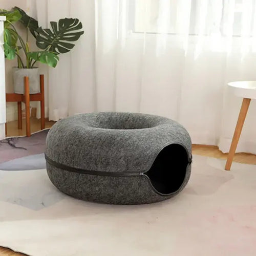 Load image into Gallery viewer, Cat Donut Bed
