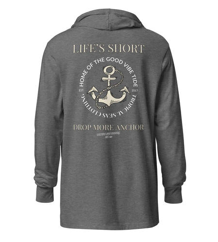 Unisex Drop More Anchor Hooded Long-Sleeve Tee