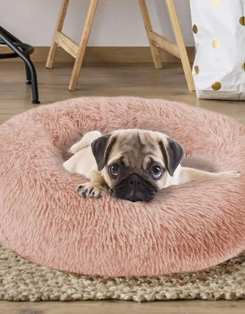 Load image into Gallery viewer, Calming Anti-Anxiety Donut Bed for Dogs and Cats
