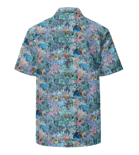 Marine Life Party Button Down Hawaiian Shirt - Coastal Summer 2024 Collection