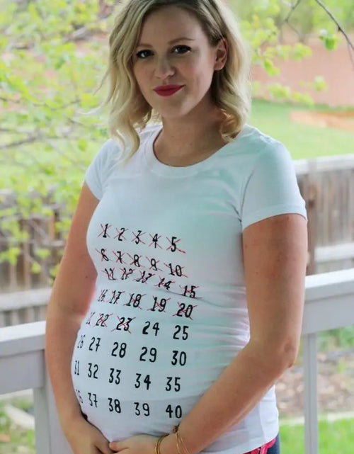 Load image into Gallery viewer, Baby Countdown Maternity Shirt
