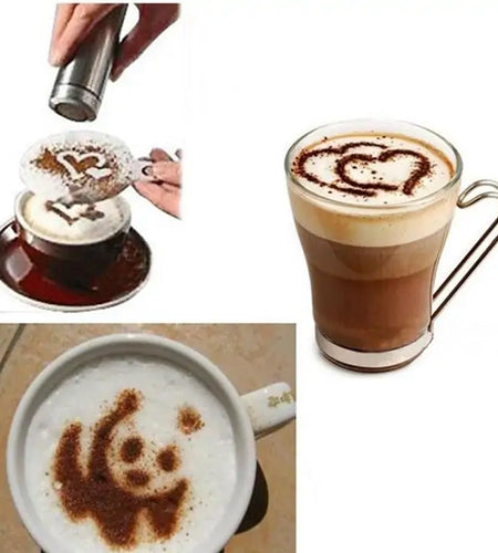 Cute Coffee Instant Art Stencils