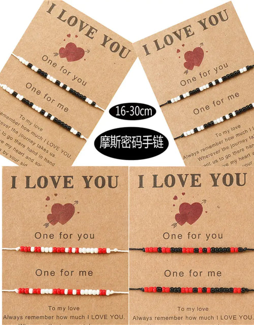 Load image into Gallery viewer, Morse Code Charm Bracelets

