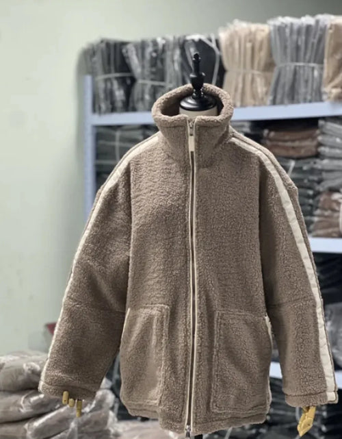 Load image into Gallery viewer, New Fashion Loose Anti-Cashmere Zipper Jacket
