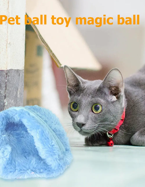 Load image into Gallery viewer, Automatic Magic Roller Ball - Interactive Plush Electric Toy for Dogs and Cats
