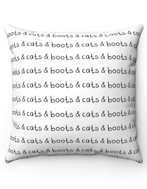 Load image into Gallery viewer, Boots &amp; Cats Pillow
