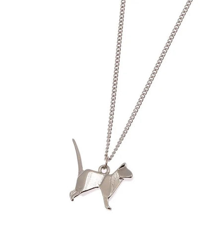 Origami Cat Necklace