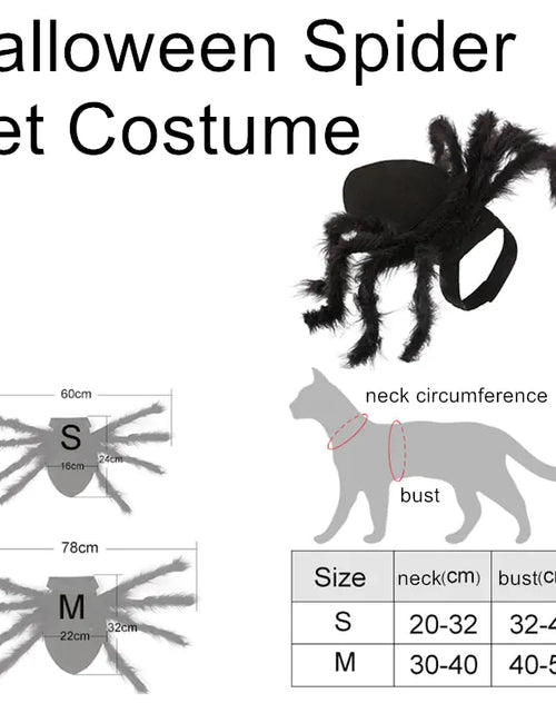 Load image into Gallery viewer, Halloween Spider Costume for Pets
