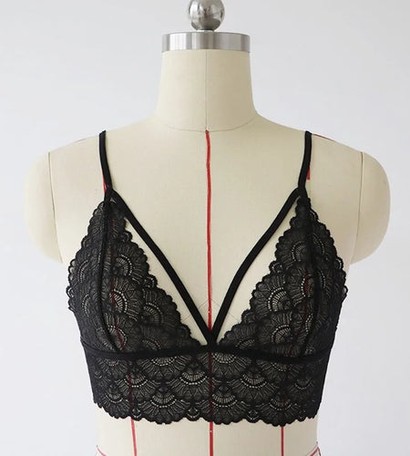 Black Lace Bra
